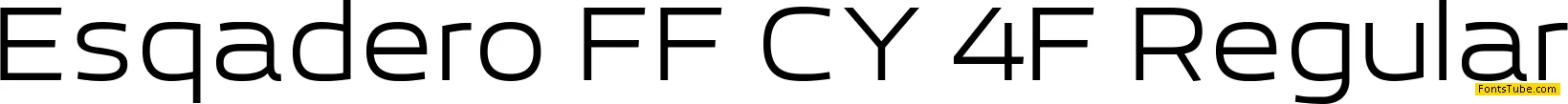 Esqadero FF CY 4F Font