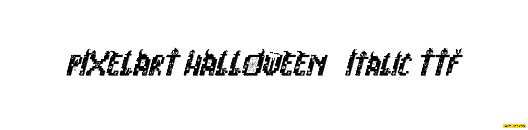 PIXELART HALLOWEEN Font Family