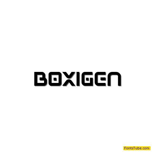 BOXIGEN Font