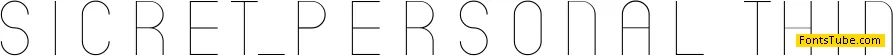 Sicret PERSONAL Font Family