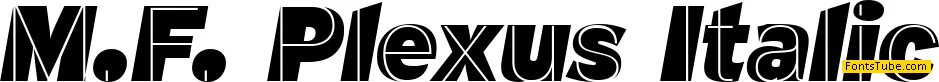 M.F. Plexus Italic Font