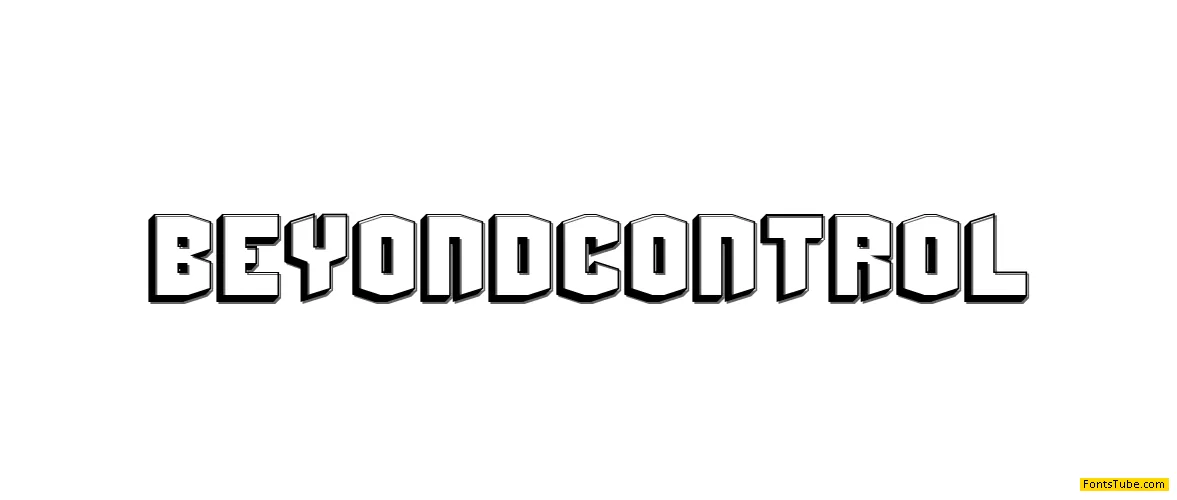 Beyond Control Font