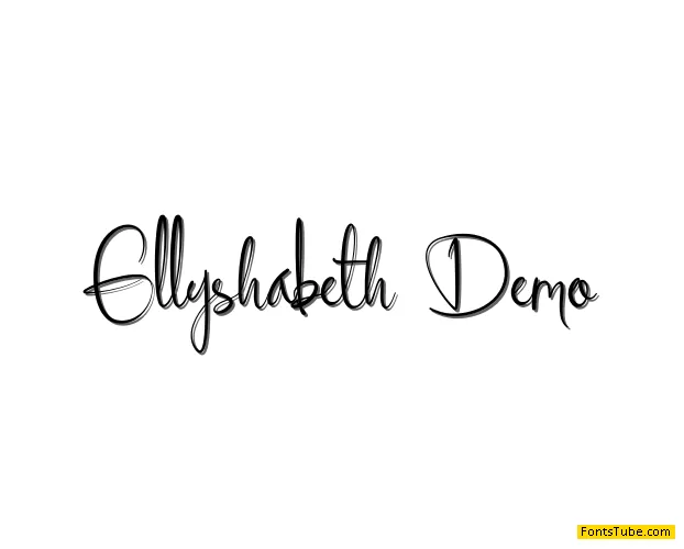 Ellyshabeth Demo Font