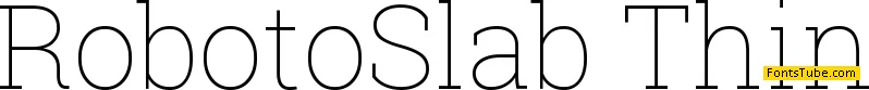 Roboto Slab Font Family