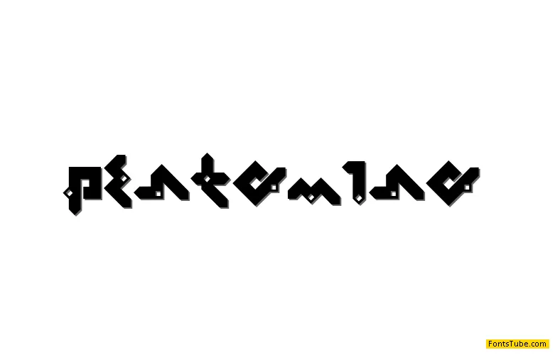 Pentomino Font