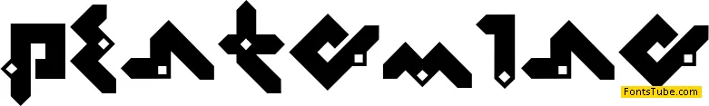Pentomino Font