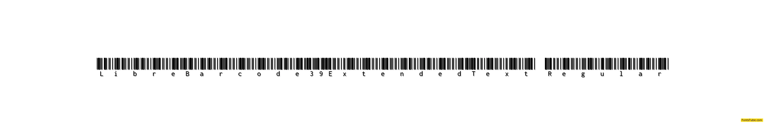 Libre Barcode 39 Extended Text