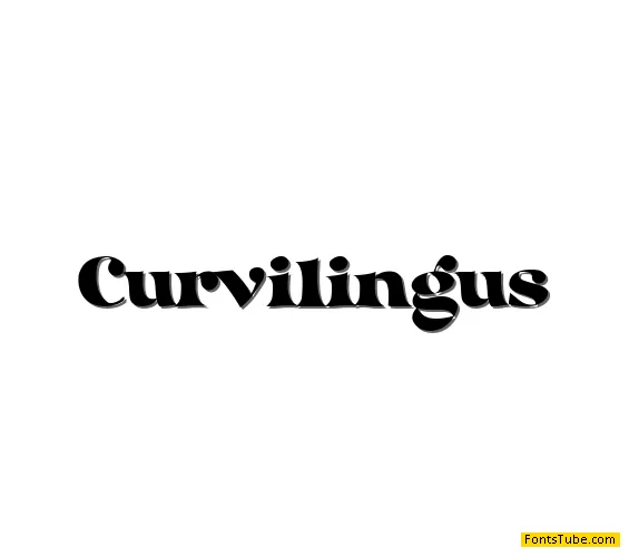 Curvilingus Font