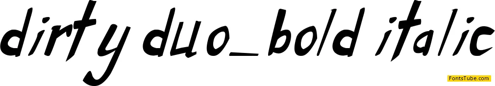 Dirty Duo Font Family