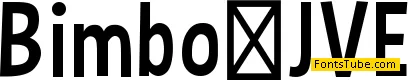 Bimbo JVE Font