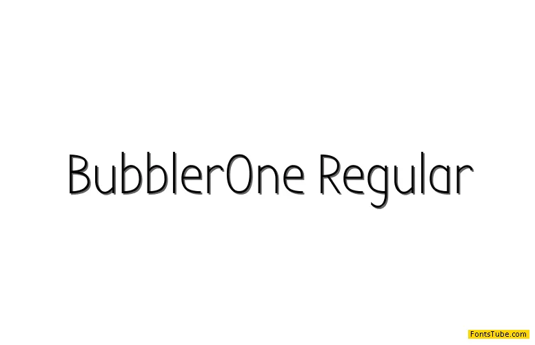 Bubbler One Font