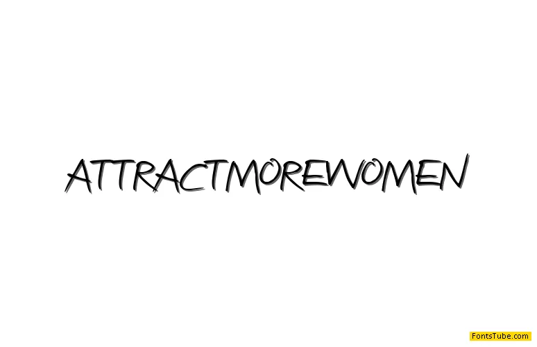 Attract more women Font