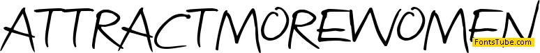 Attract more women Font