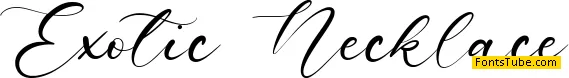 Exotic Necklace Font
