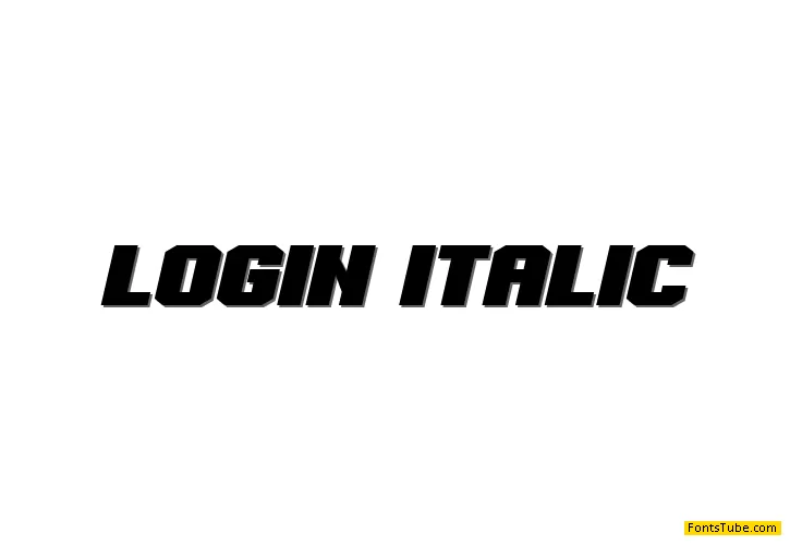 Login Font Family