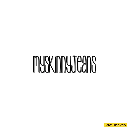 MySkinnyJeans Font