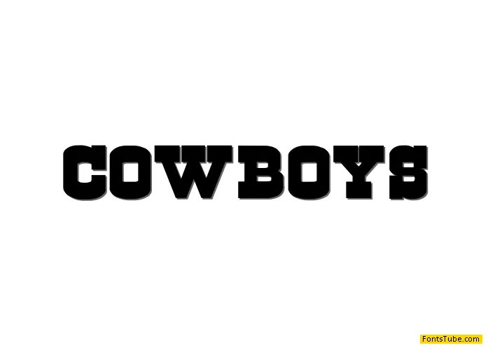 Cowboys Font
