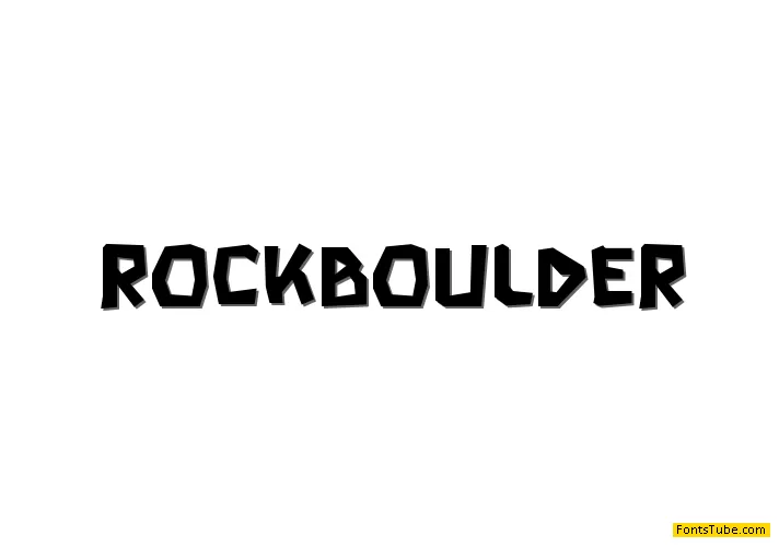 Rock Boulder Font