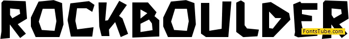 Rock Boulder Font