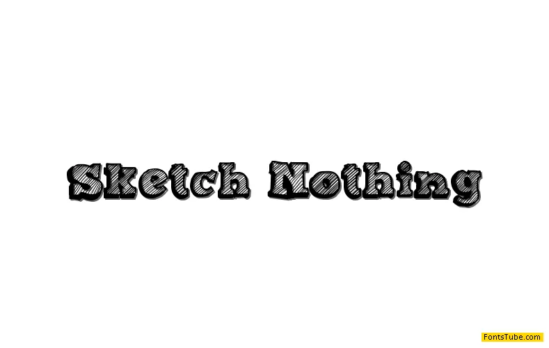 Sketch Nothing Font