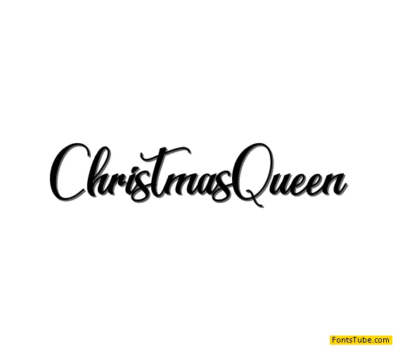 Christmas Queen - Personal Use Font