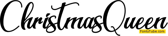 Christmas Queen - Personal Use Font