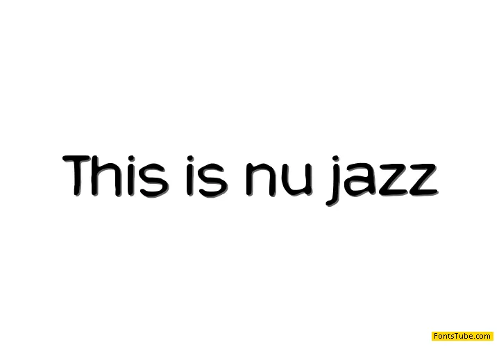 This is nu jazz Font