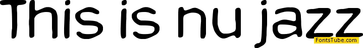 This is nu jazz Font