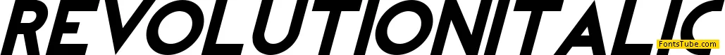 REVOLUTION Italic Font