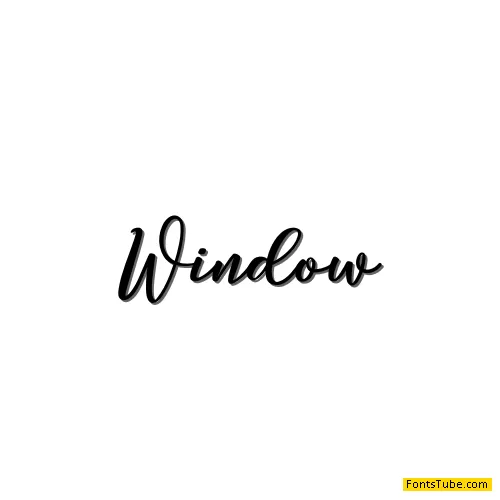 Window Font