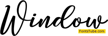 Window Font