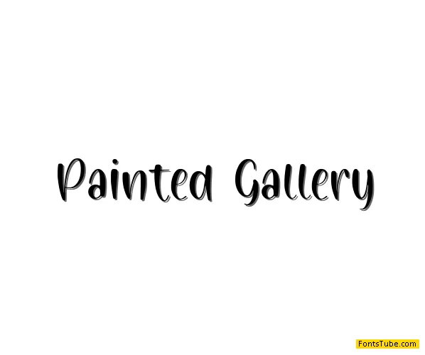 Painted Gallery Font
