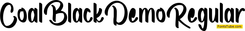 Coal Black Demo Font Family