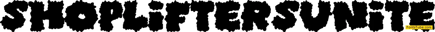 Shoplifters unite Font