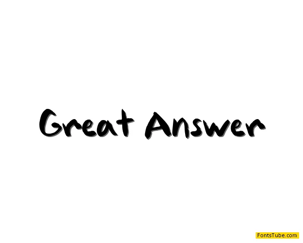Great Answer Font