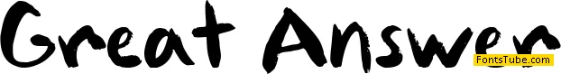 Great Answer Font