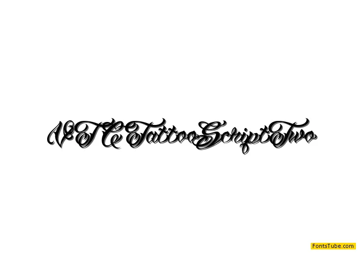 VTC Tattoo Script Two Font