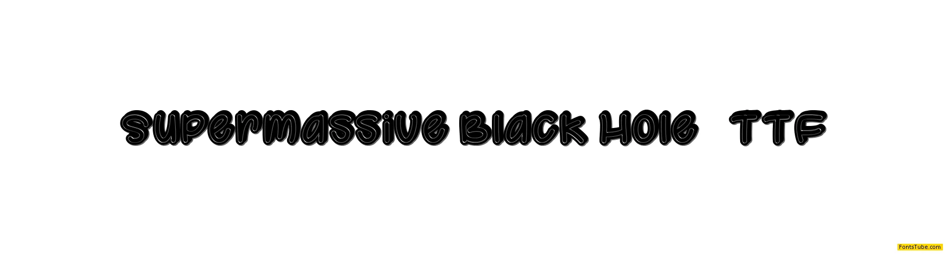 Supermassive Black Hole Font