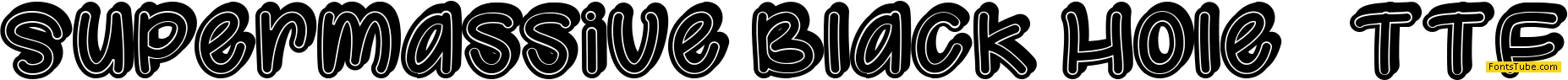 Supermassive Black Hole Font