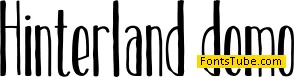 Hinterland demo Font