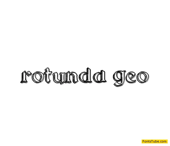 Rotunda Geo Font