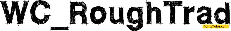 WC ROUGHTRAD Bta Font