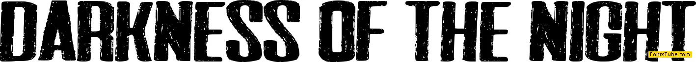 Darkness of the night Font