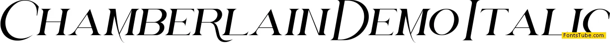 Chamberlain Demo Font Family