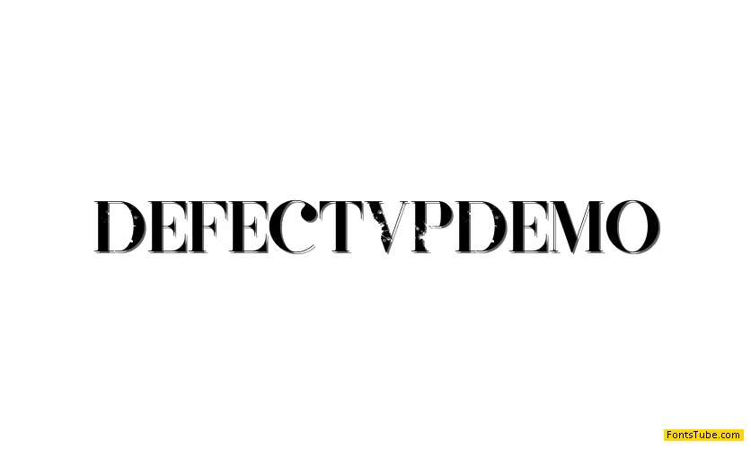 Defect VP Demo Font