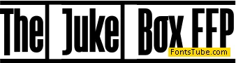 The Juke Box Font