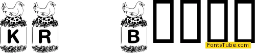 KR Birdy Font