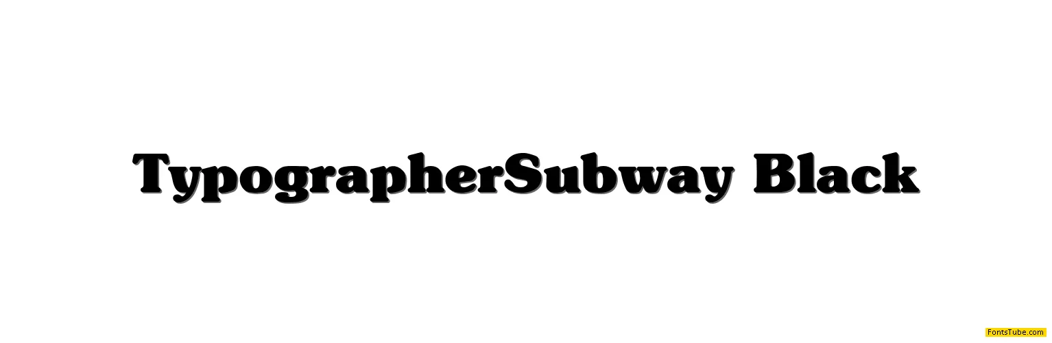 Typographer Subway Font Family