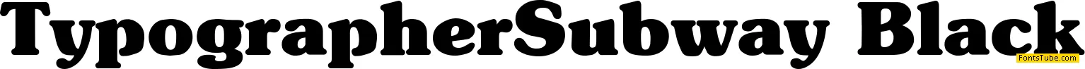 Typographer Subway Font Family
