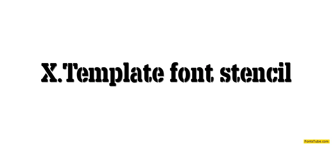 X.Template Font